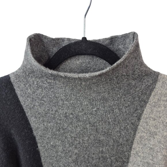 Eddie Bauer Sweater Womens M Gray 100% Wool Knit Pullover Long Sleeve Top - Picture 4 of 7